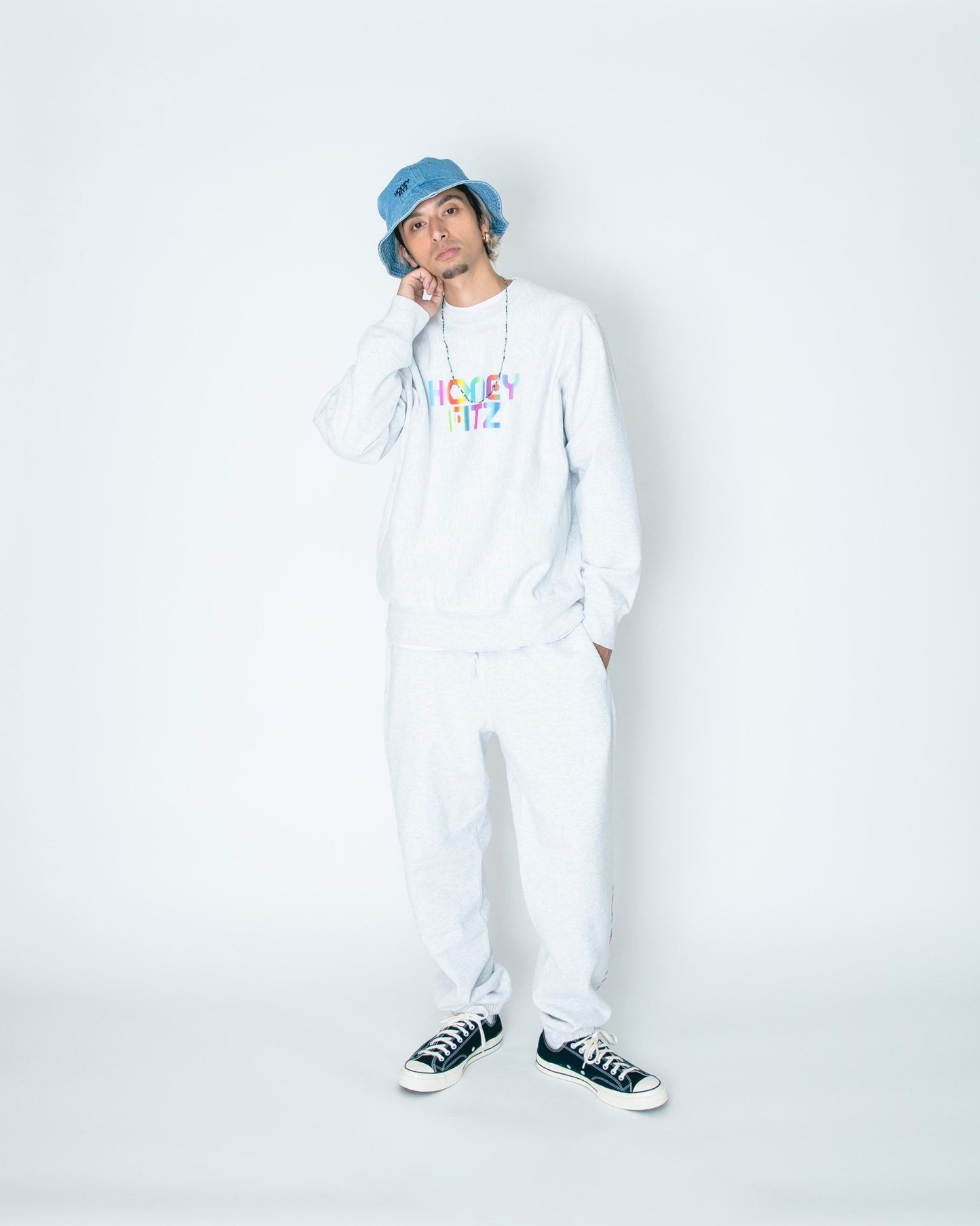 LOGO SWEAT PANTS HOF-0008 HEATHER GRAY