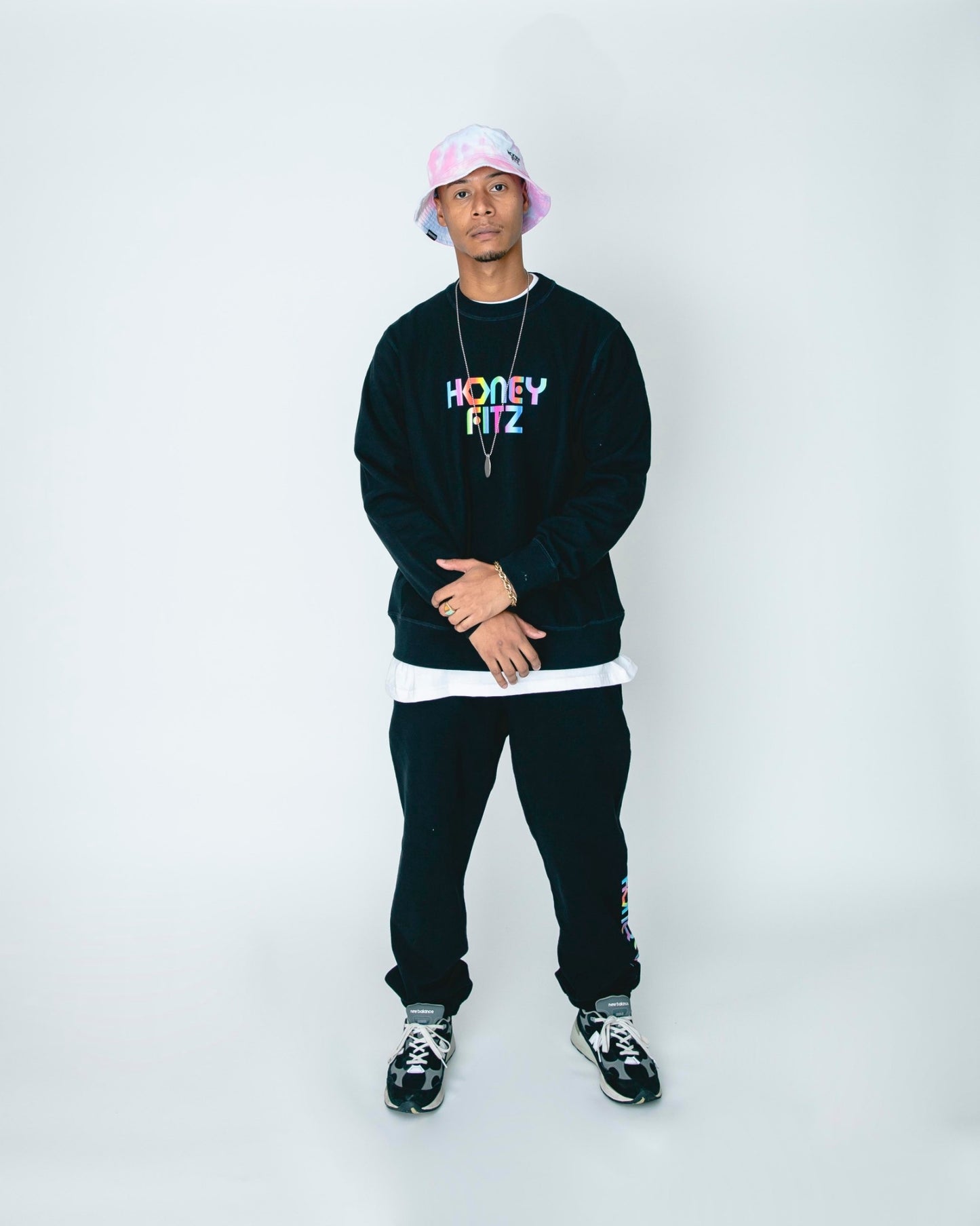 LOGO SWEAT PANTS HOF-0008 BLACK