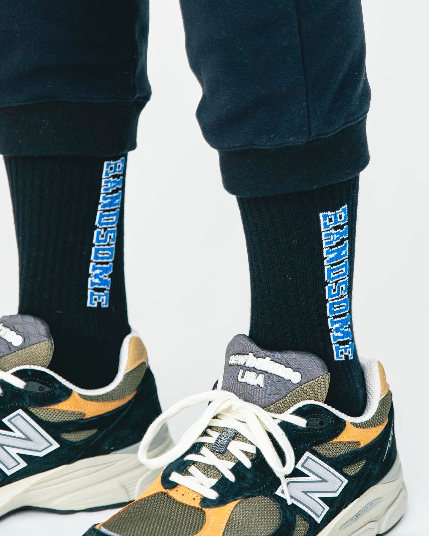 HANDSOME SOCKS HOF-0031 BLACK