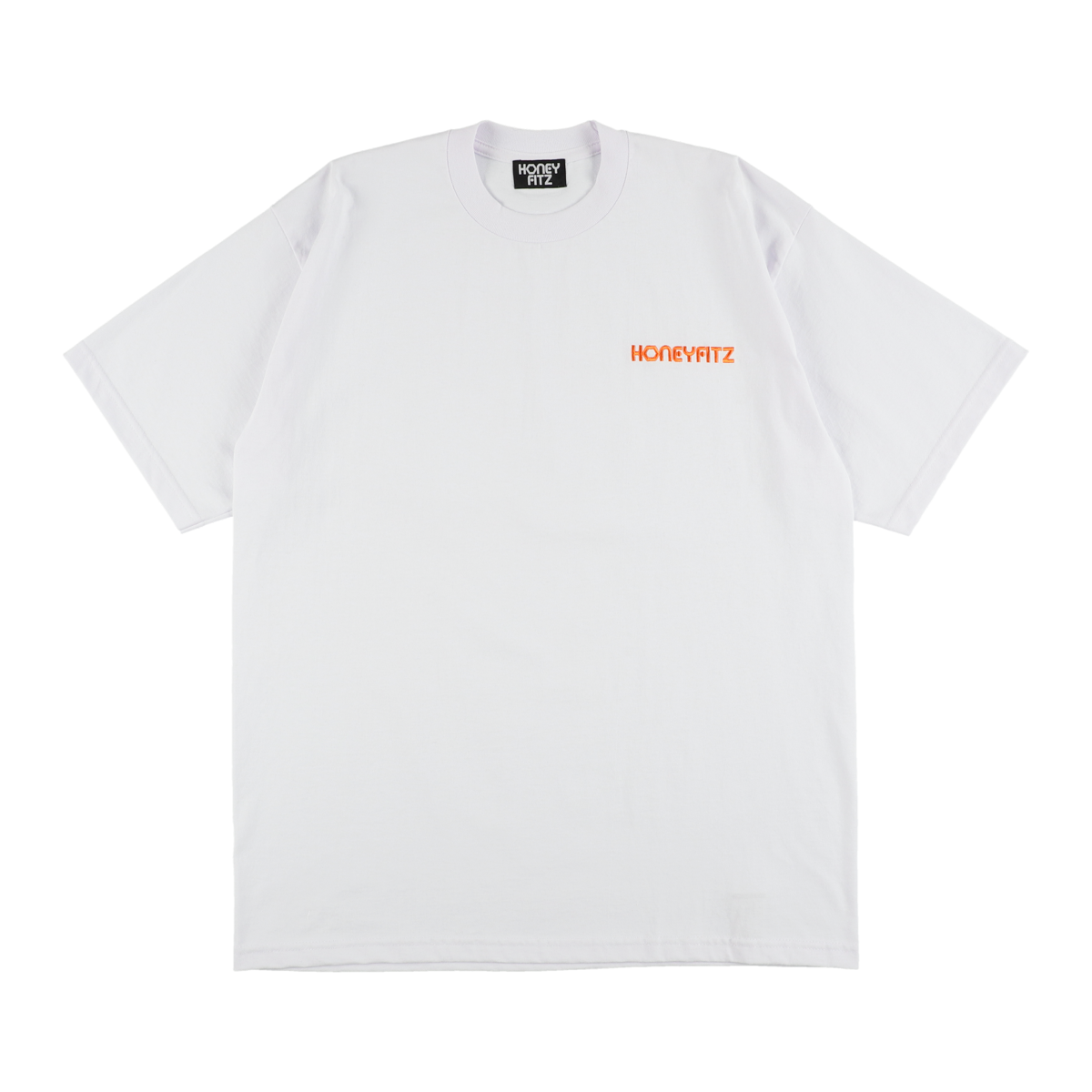 embroidery/LOGO S/ST HOF-0001 WHITE/ORANGE