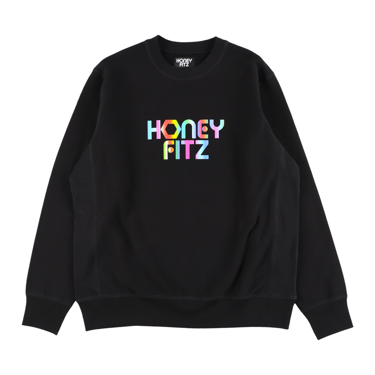 LOGO C/N SWEAT HOF-0005 BLACK – HONEY FITZ