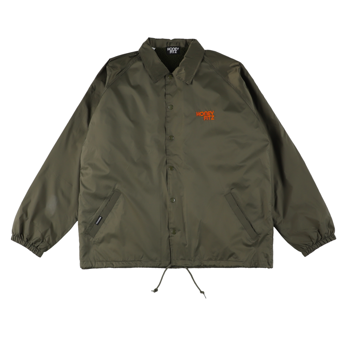 HANDSOME COACH JACKET W/BOA HOF-0033 OLIVE – HONEY FITZ