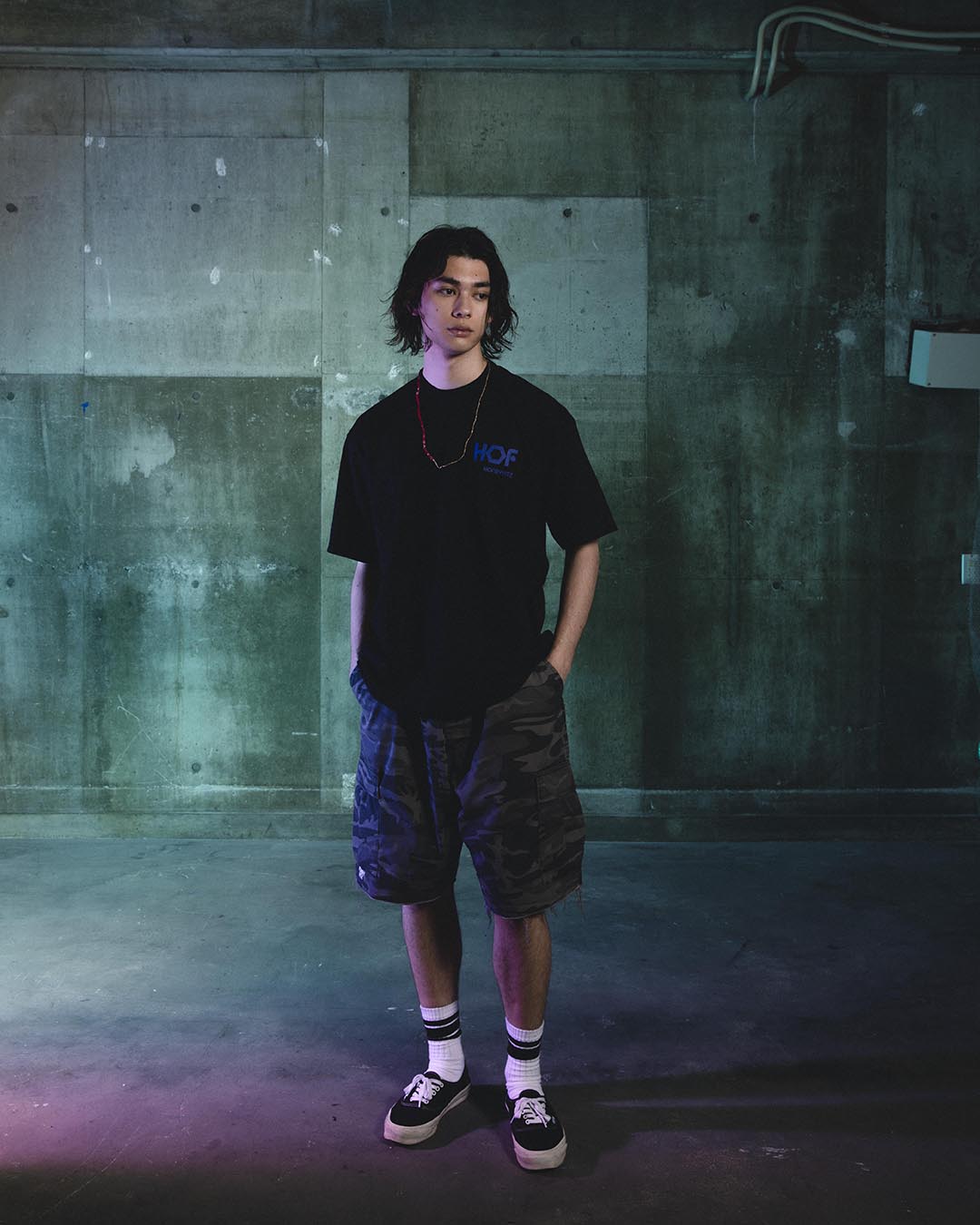 LOGO S/ST HOF-0003 BLACK/BLUE