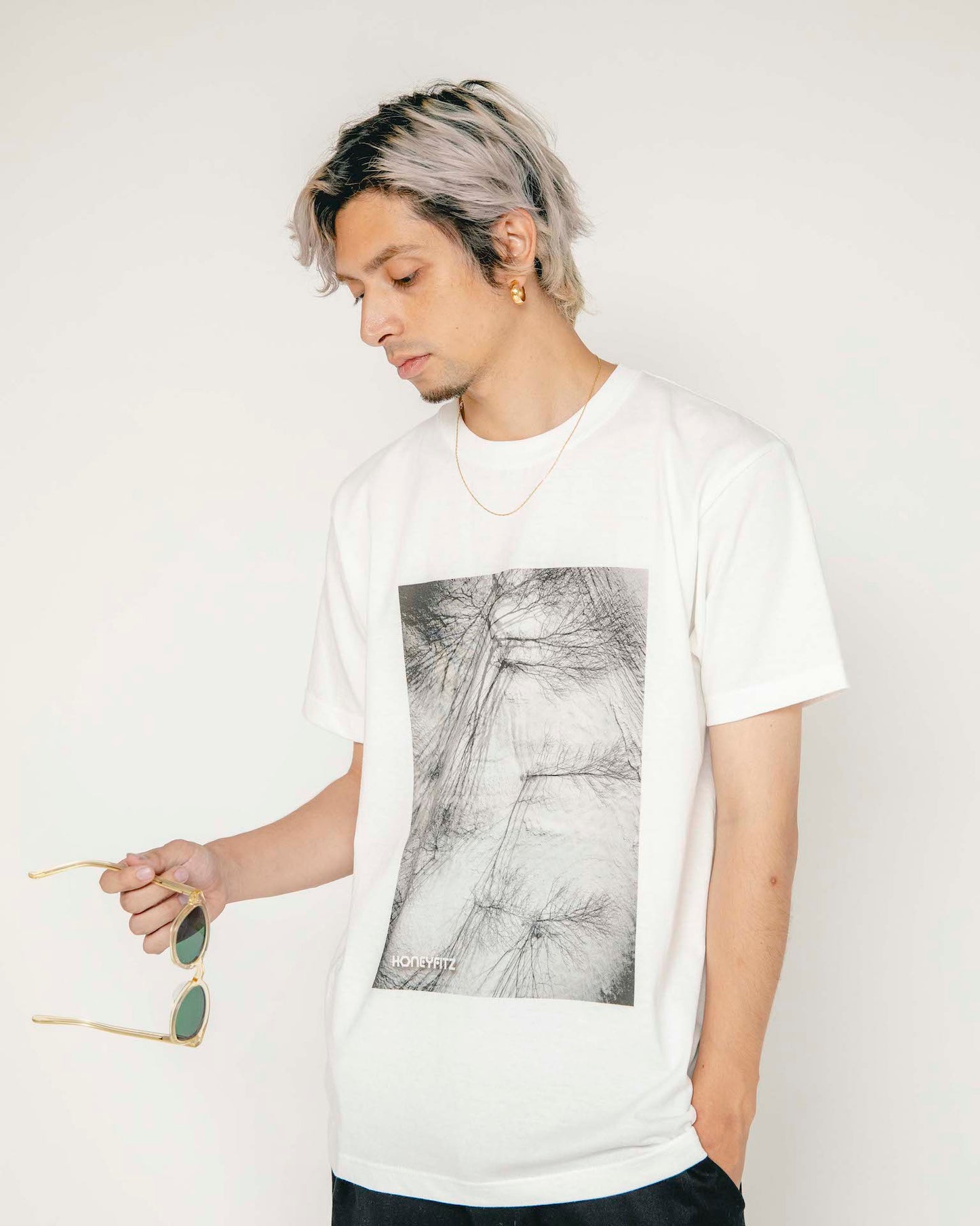 NAOKI ONO PHOTO S/S TEE HOF-0017 WHITE