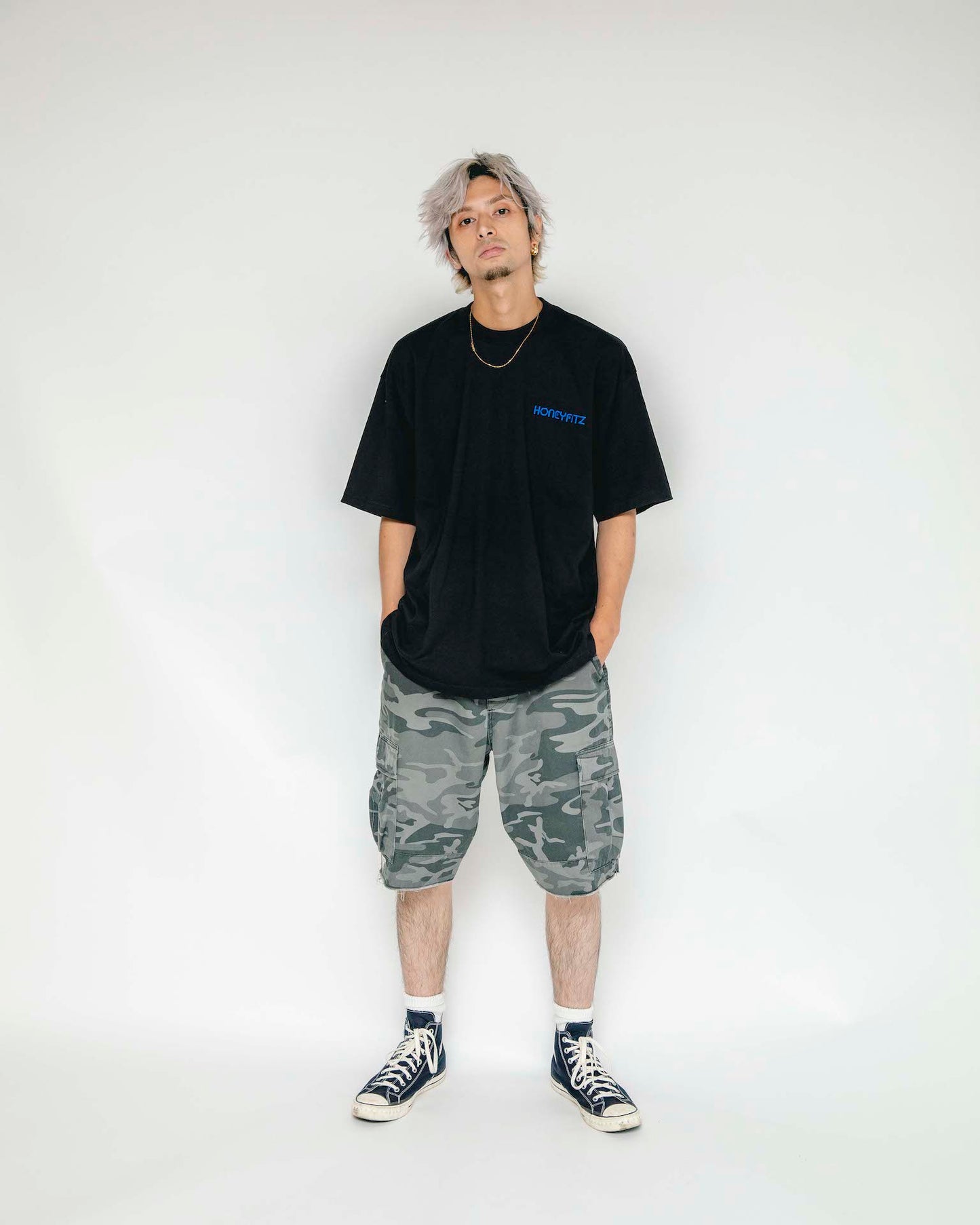 TRICK CAMO SHORTS HOF-0012 BLACK CAMO