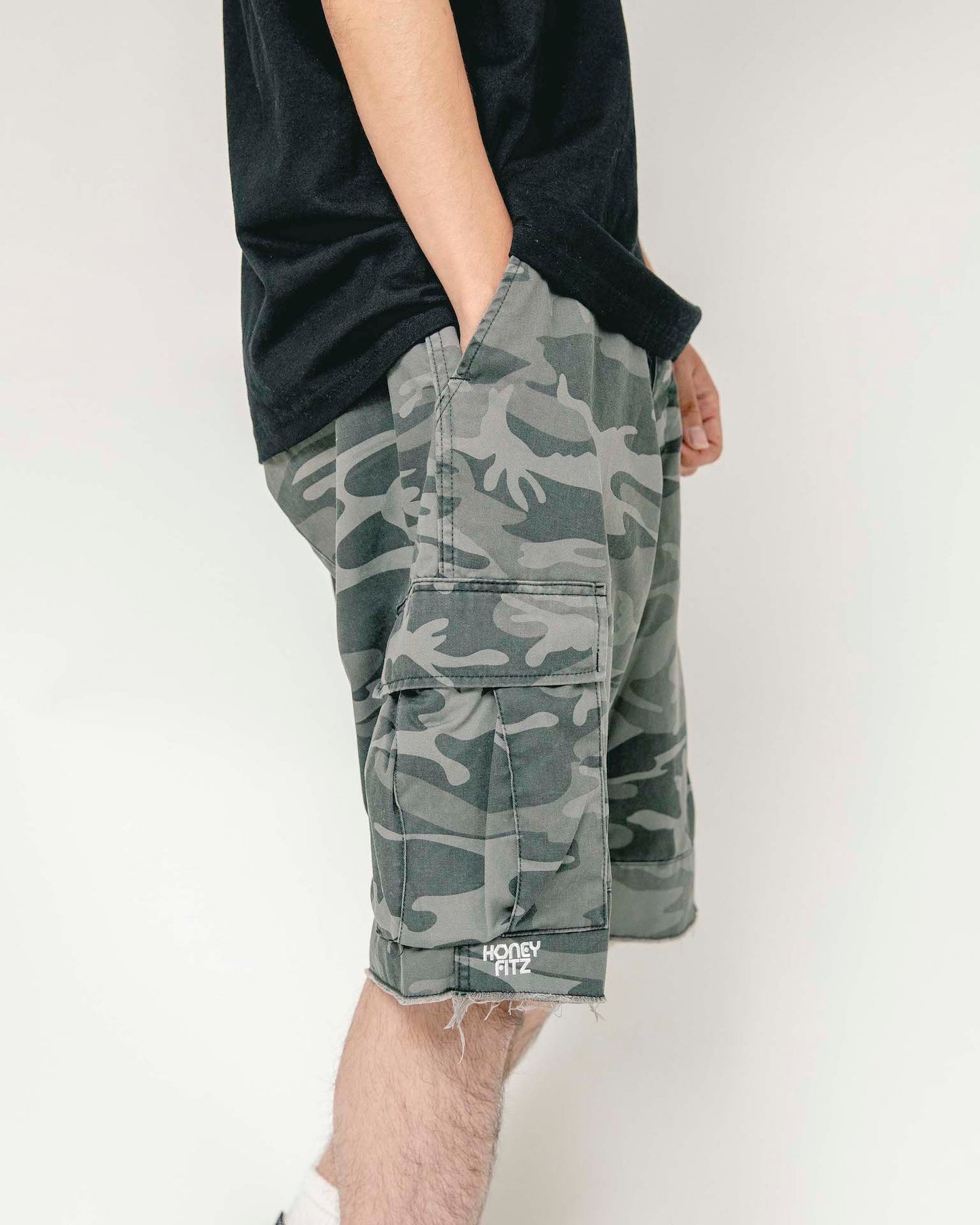 TRICK CAMO SHORTS HOF-0012 BLACK CAMO