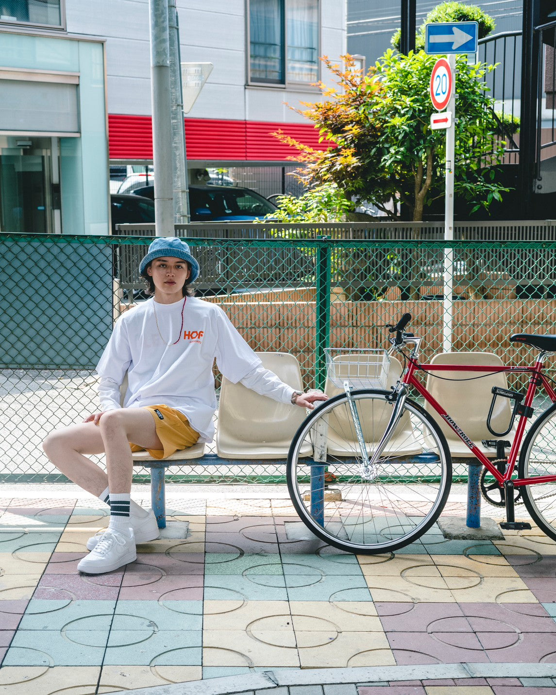 HOF BEACH SHORTS HOF-0020 MUSTARD