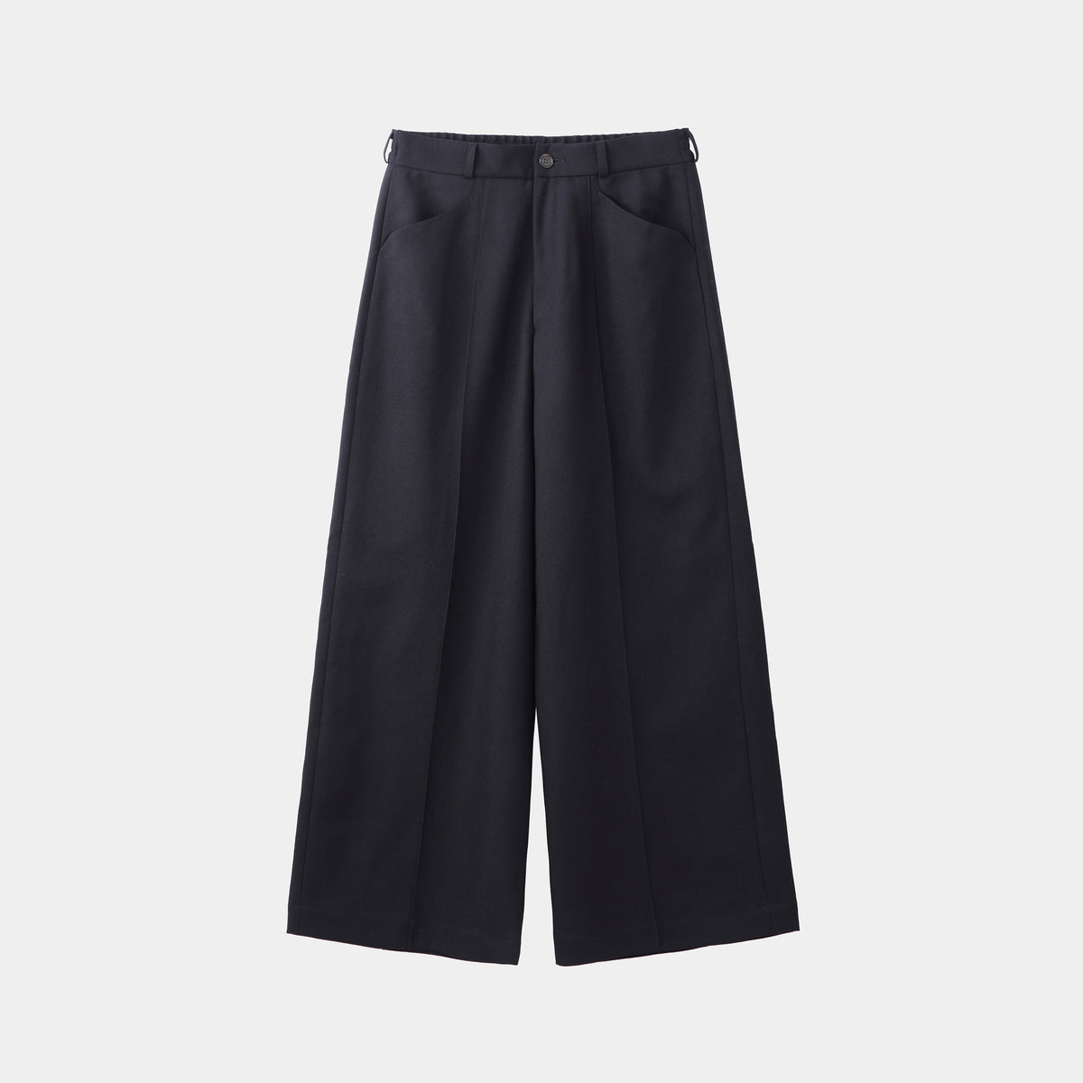 HF WOOL TWILL WIDE PANTS