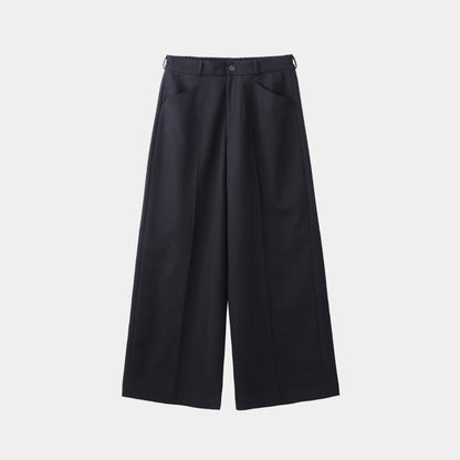 HF WOOL TWILL WIDE PANTS