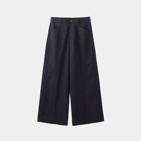HF WOOL TWILL WIDE PANTS
