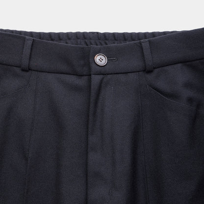 HF WOOL TWILL WIDE PANTS