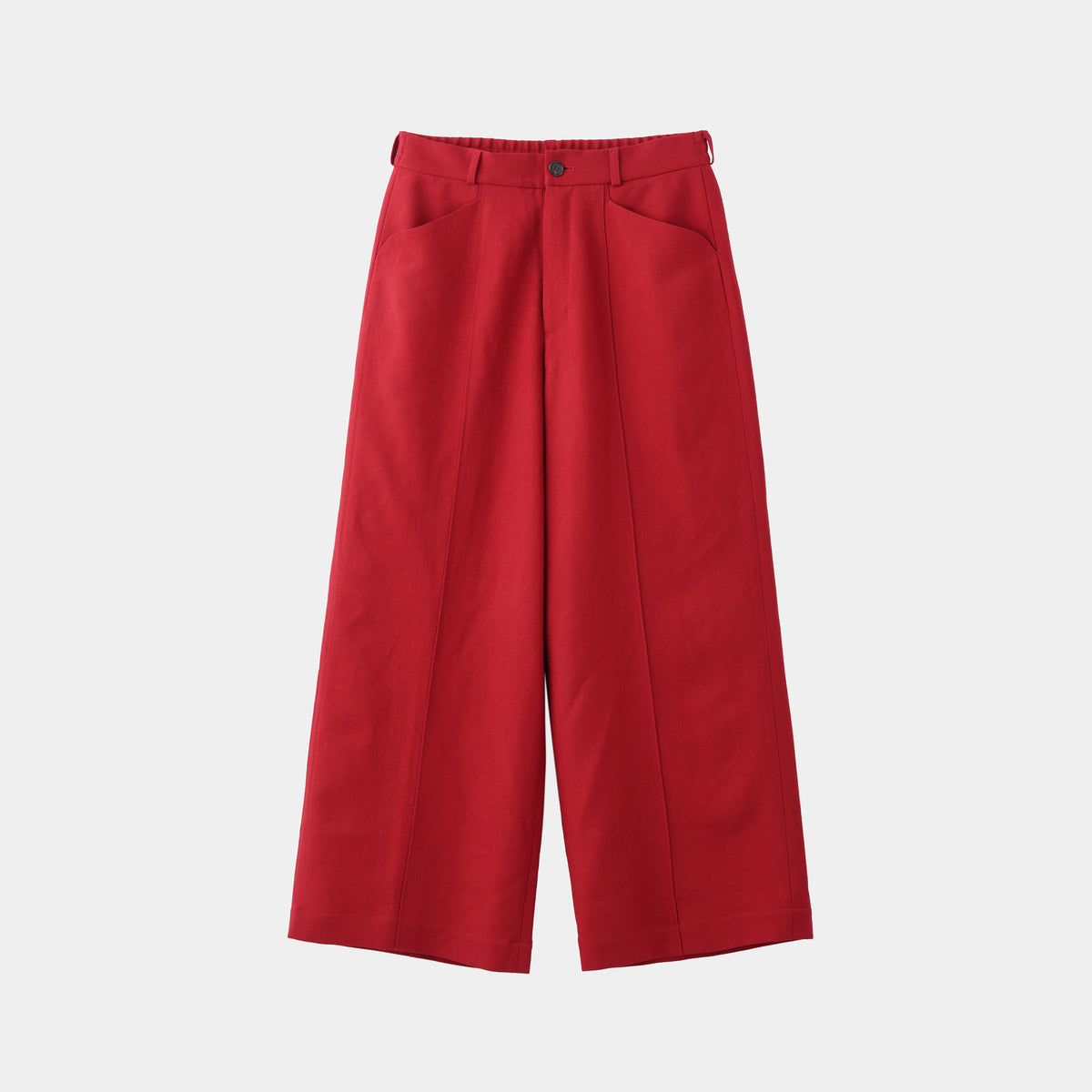 HF WOOL TWILL WIDE PANTS