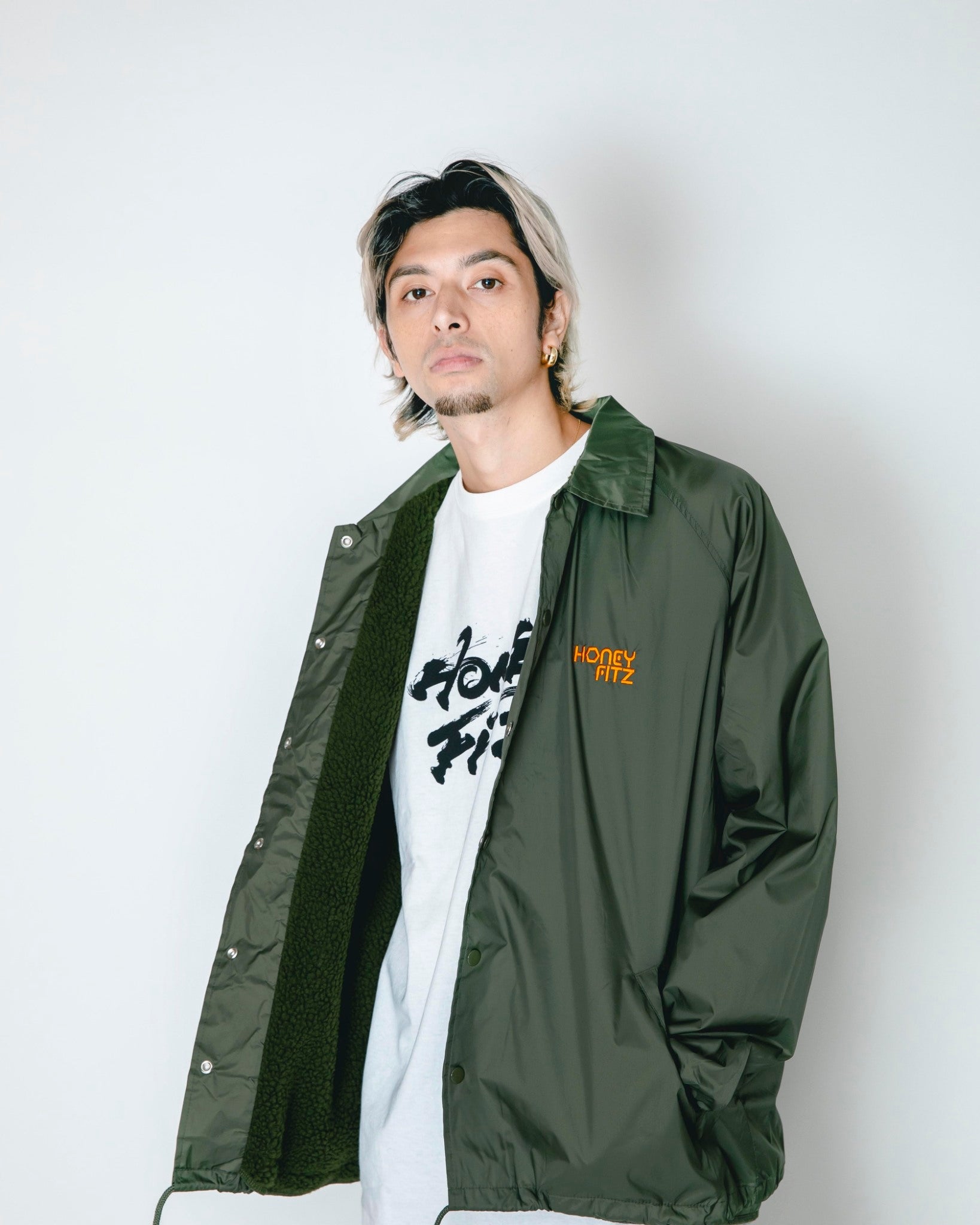 HANDSOME COACH JACKET W/BOA HOF-0033 OLIVE