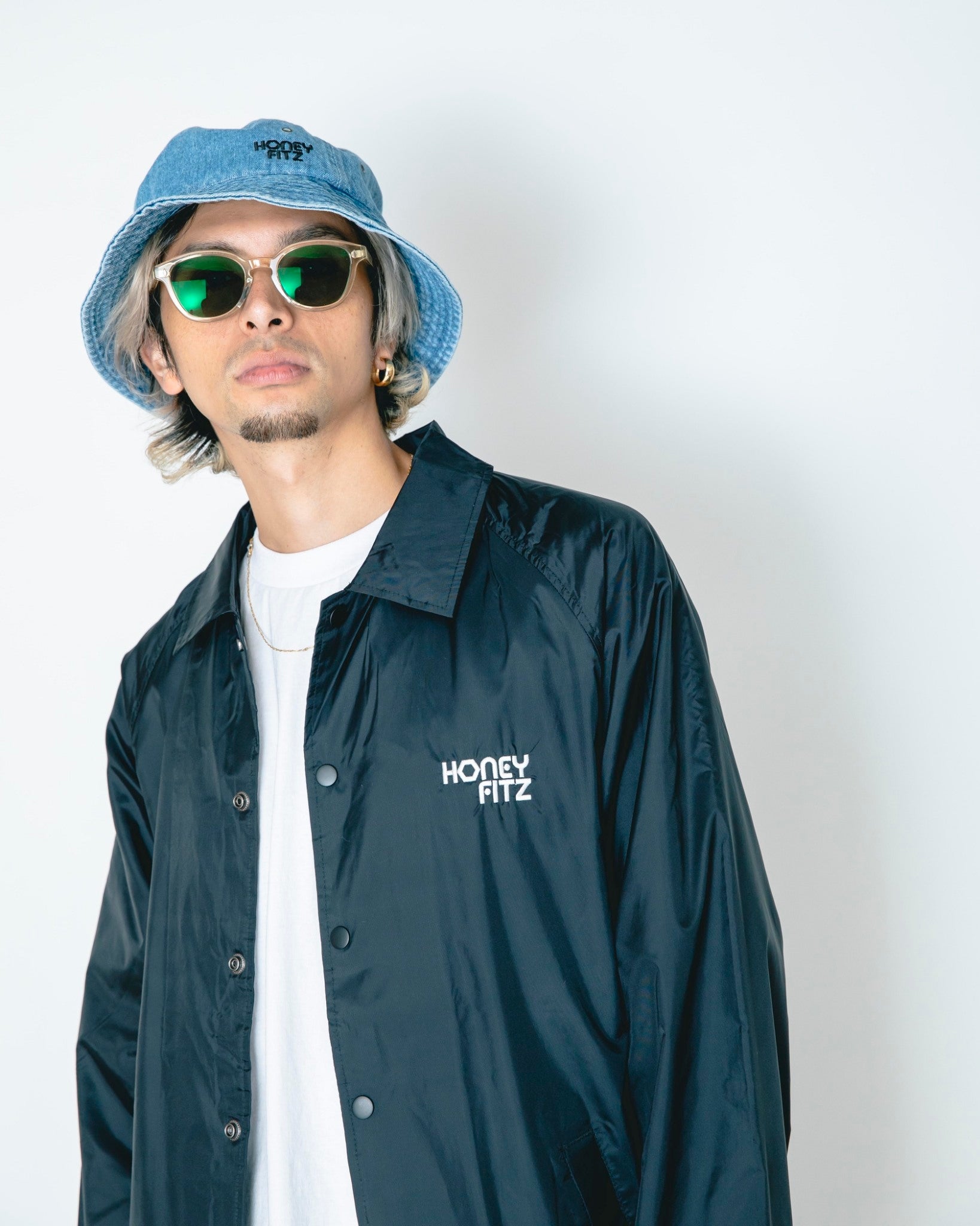 HANDSOME COACH JACKET HOF-0032 BLACK – HONEY FITZ