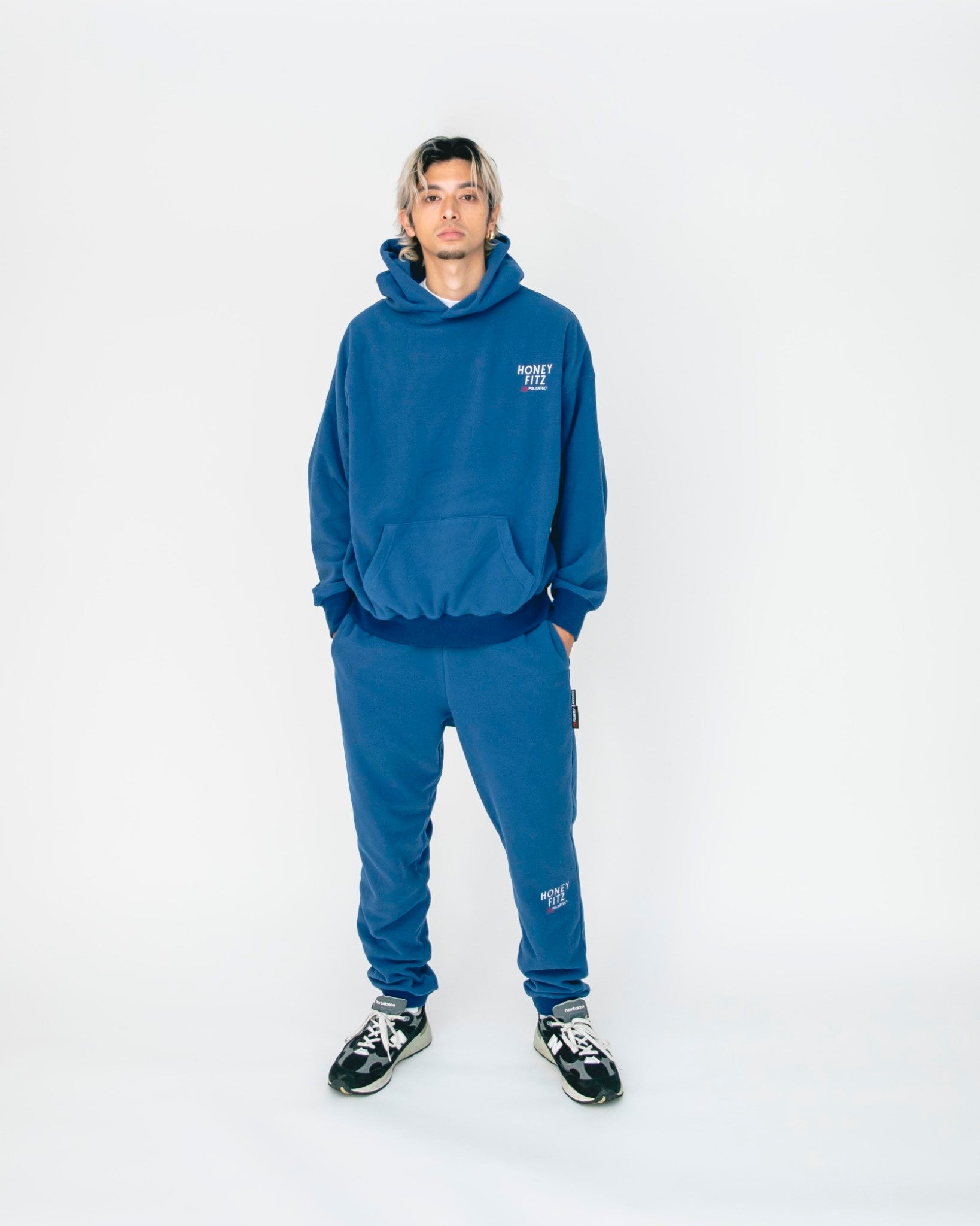 POLARTEC FLEECE HOODIE HOF-0025 BLUE