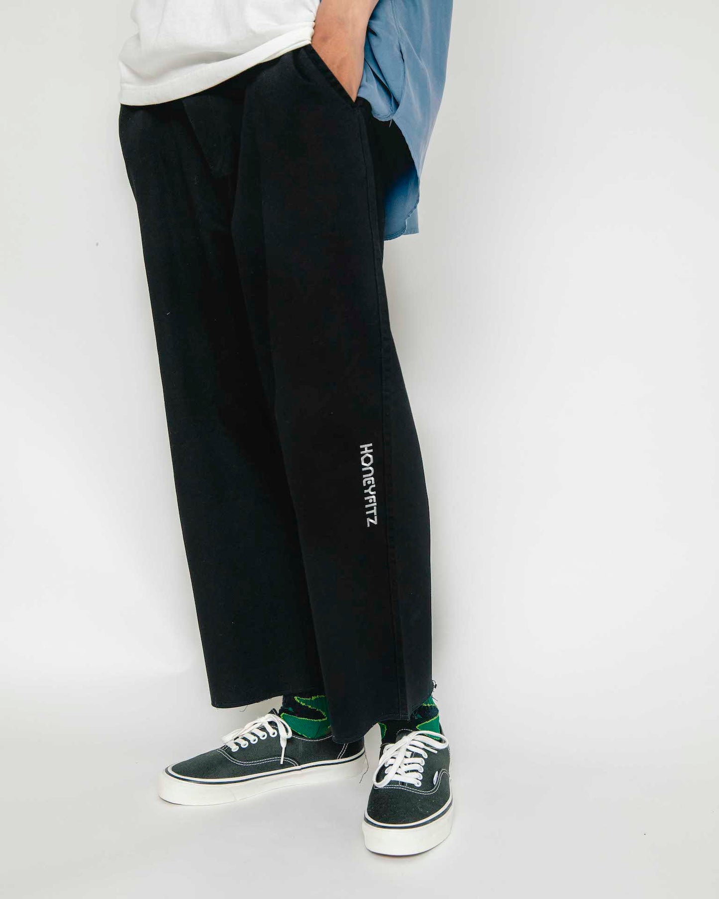 CUT OFF CHINO PANTS HOF-0015 BLACK