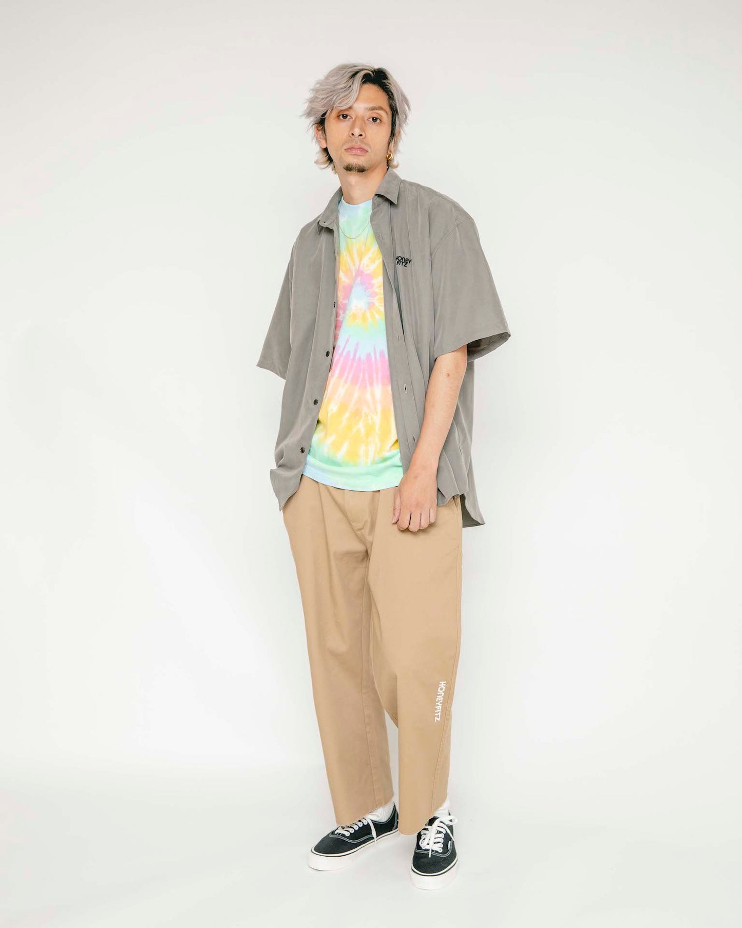 CUT OFF CHINO PANTS HOF-0015 KHAKI